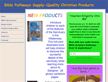 Tablet Screenshot of biblepathwayssupply.com